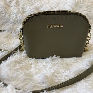 Steve Madden Olive Mini Bag with Gold Accents